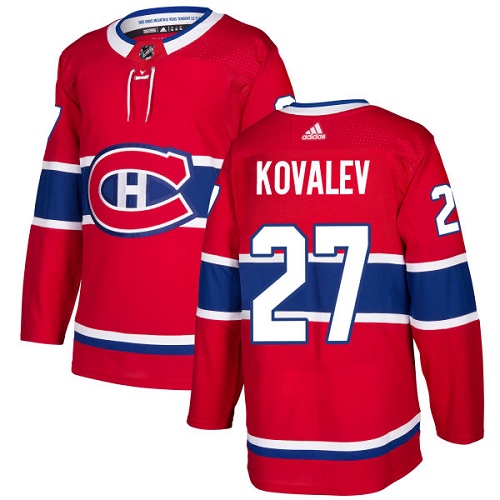 Adidas Men Montreal Canadiens #27 Alexei Kovalev Red Home Authentic Stitched NHL Jersey->montreal canadiens->NHL Jersey